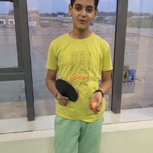 Meet Master Shivansh who is going to teach you Table tennis.