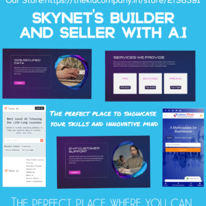 Fund our Innovation | Skynet website builder and seller with ai tutor and vitual ai bot