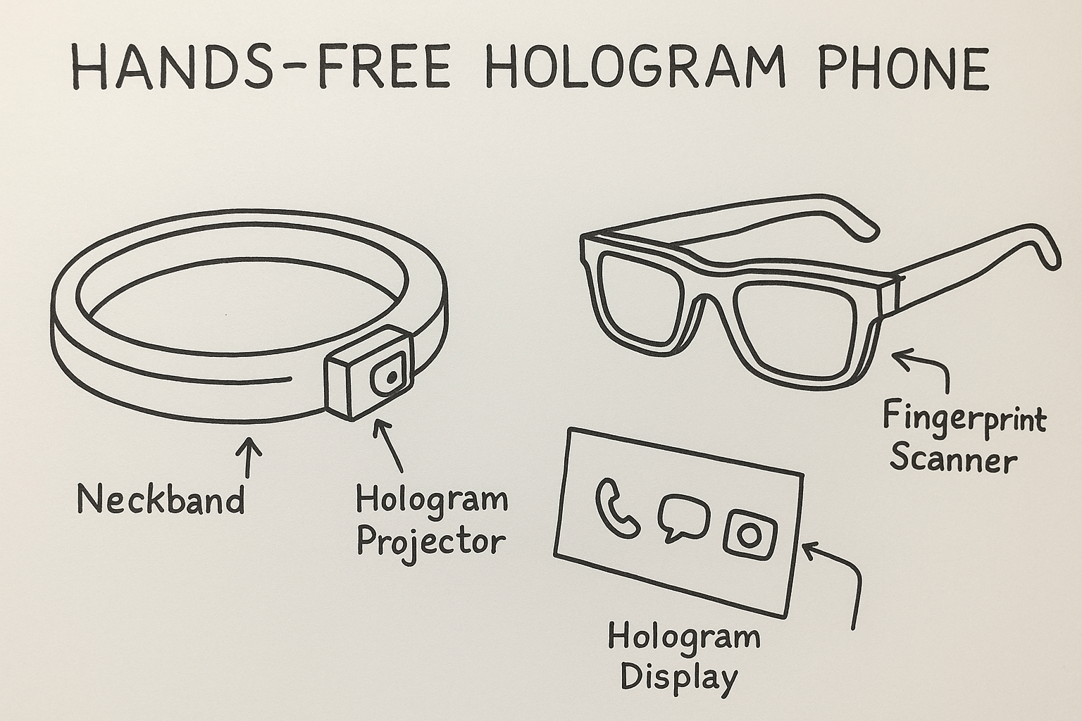 Next gen futurestic phone model ak01