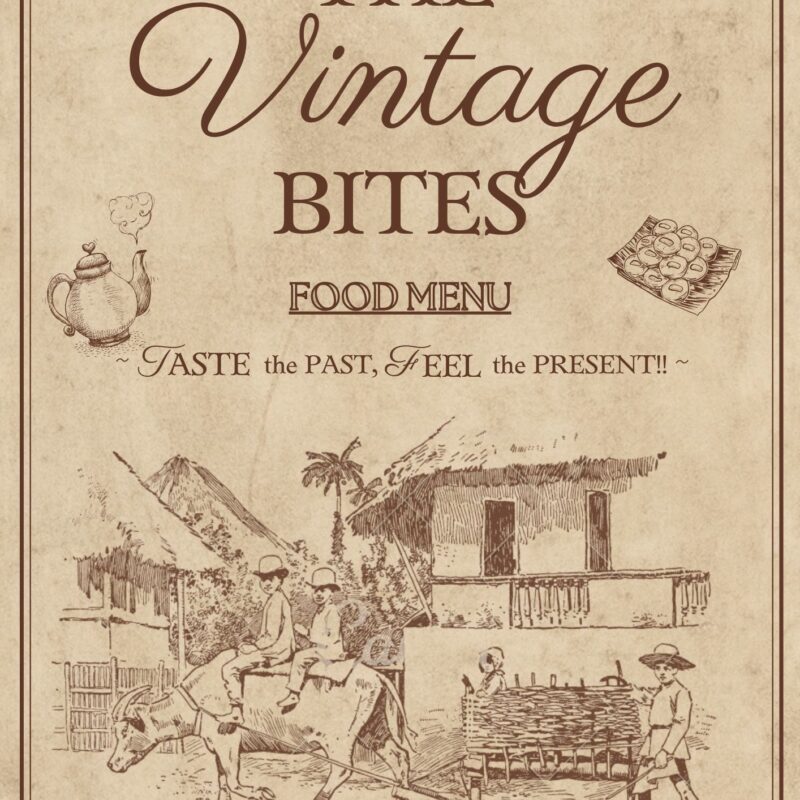 The VINTAGE BITES menu