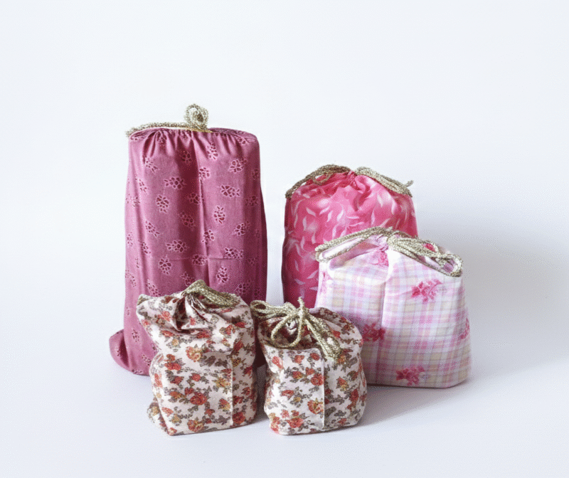 Eco friendly reusable fabric gift wrap