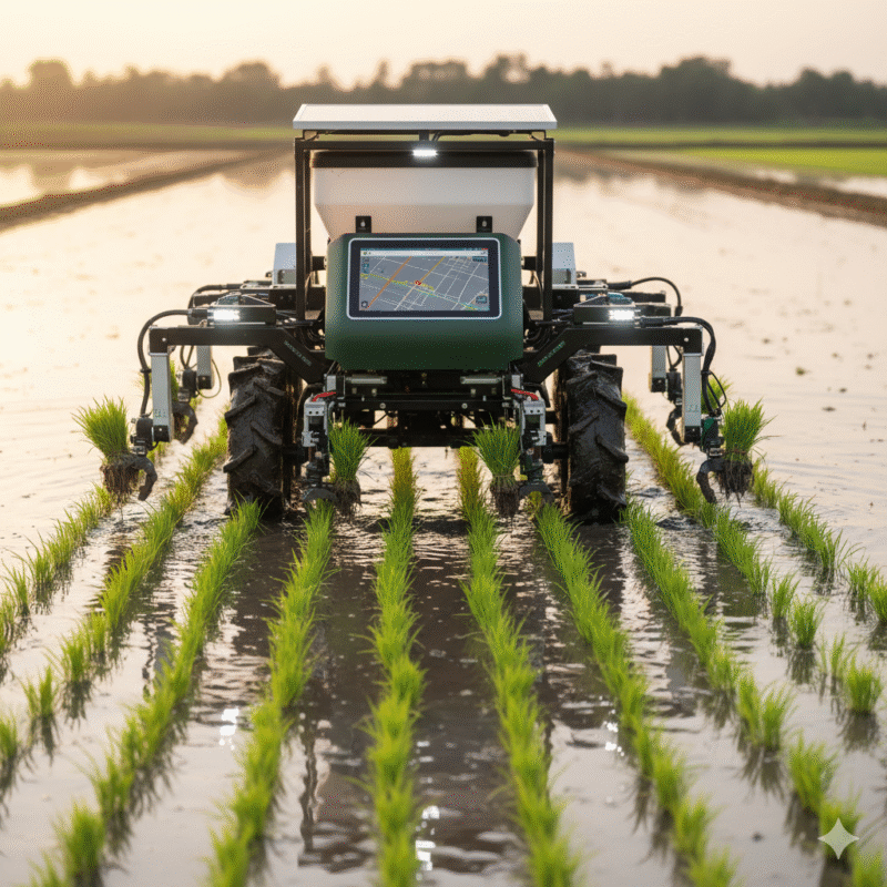 AI-Enabled Voice Command Agricultural Robot with Smart Mapping and Automatic Seed Sowing System.