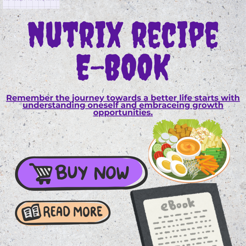 NUTRIX PERSONALIZED EXCLUSIVE RECIPE E-BOOK + FREE 1:1 DOUBT CHAT WITH TEAM