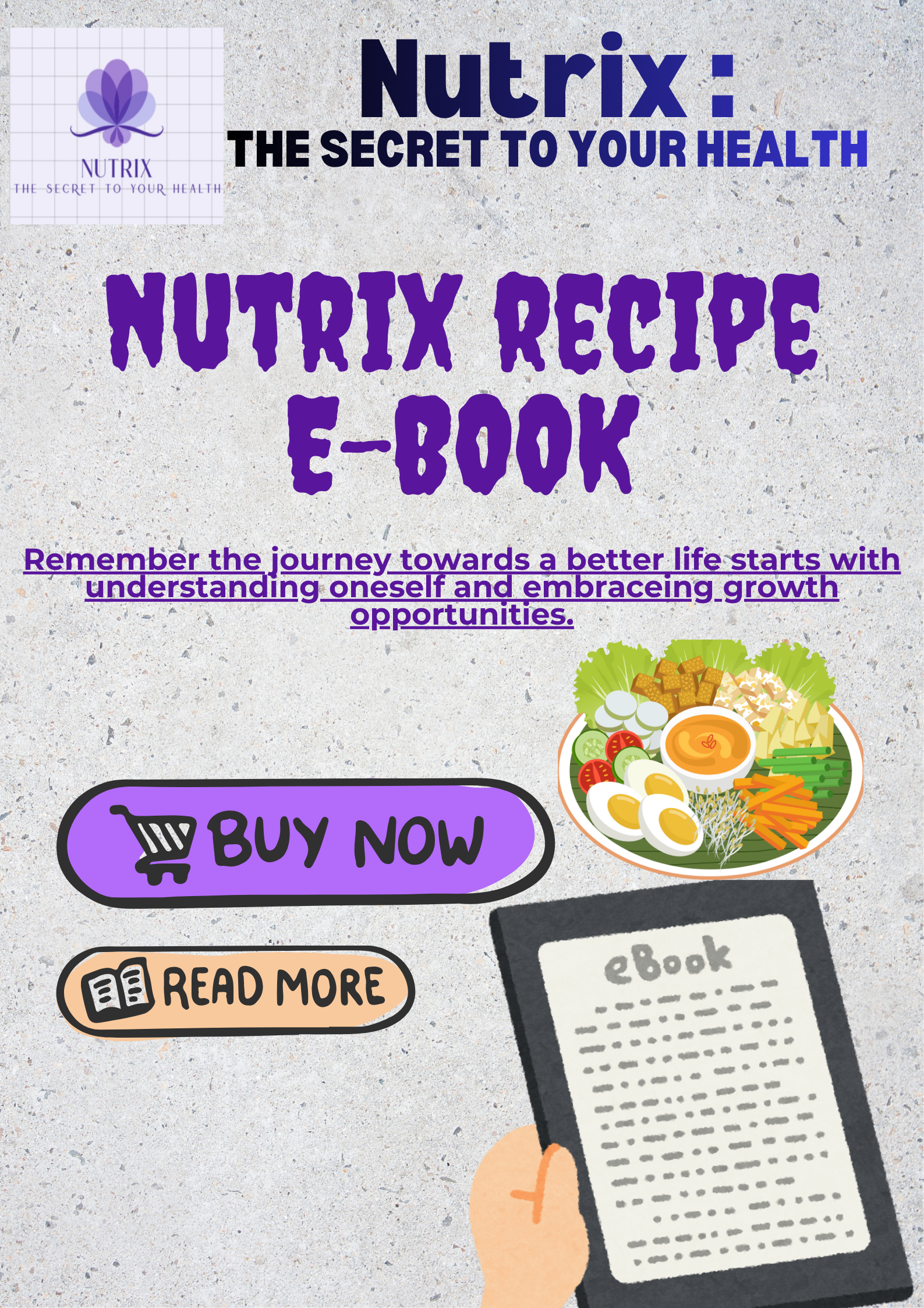 NUTRIX PERSONALIZED EXCLUSIVE RECIPE E-BOOK + FREE 1:1 DOUBT CHAT WITH TEAM