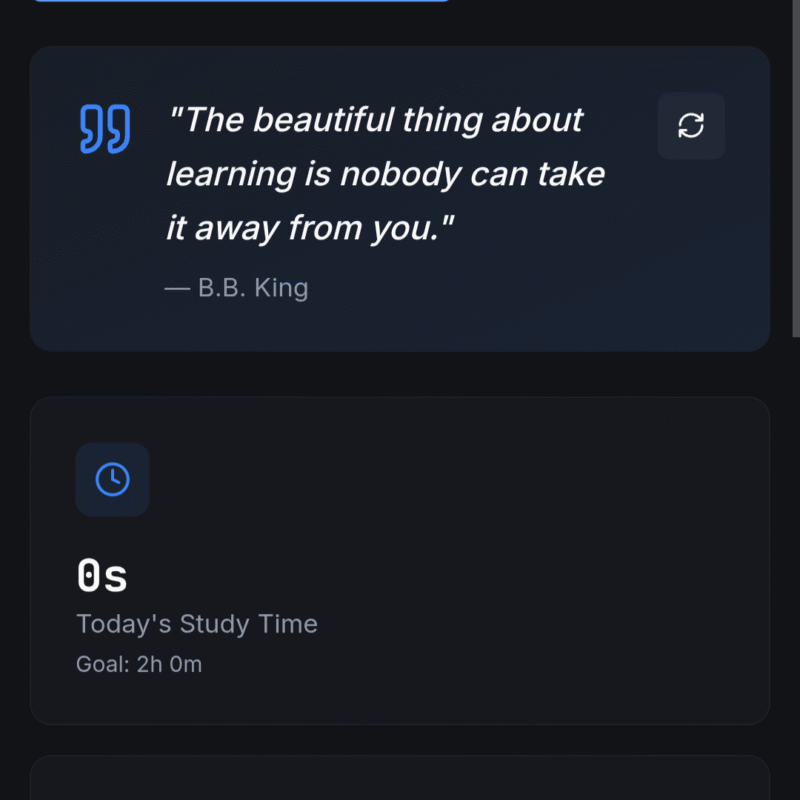 Smart Study Companion App