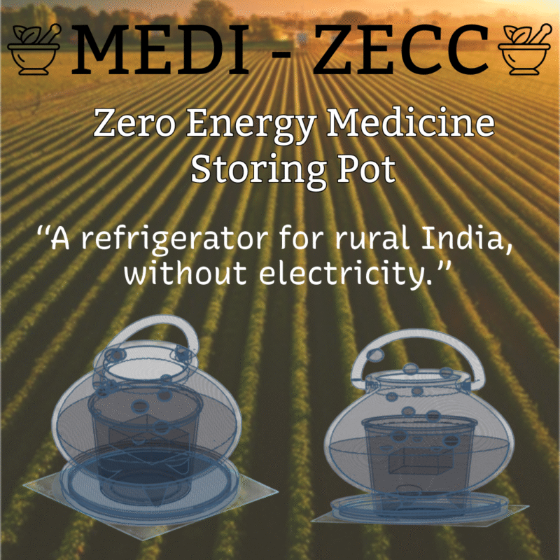 MEDI - ZECC: Zero Energy Medicne Storing Pot