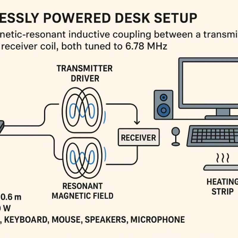 wireless desk setup