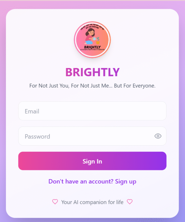 Brightly - AI Companion For Everyone