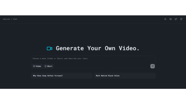eduvids - An AI Platform That Makes Educational Video lessons in 75+ languages