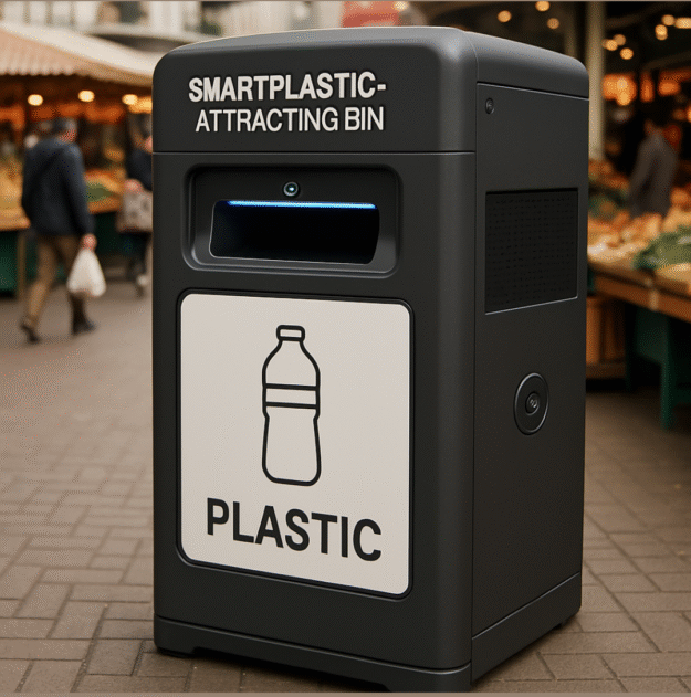 A Smart Plastic Attracting Bin (Prototype)