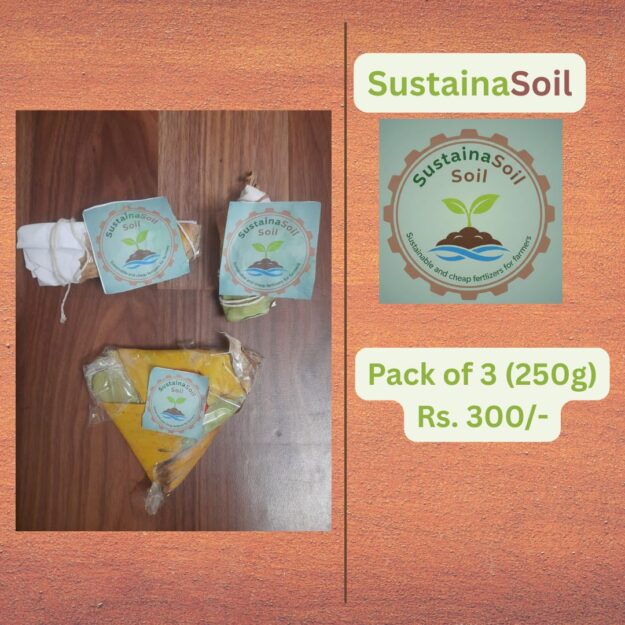 SustainaSoil – Natural Soil Booster (Pack of 3) Total Quantity-250 g