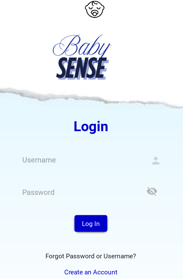 Login Screen of app